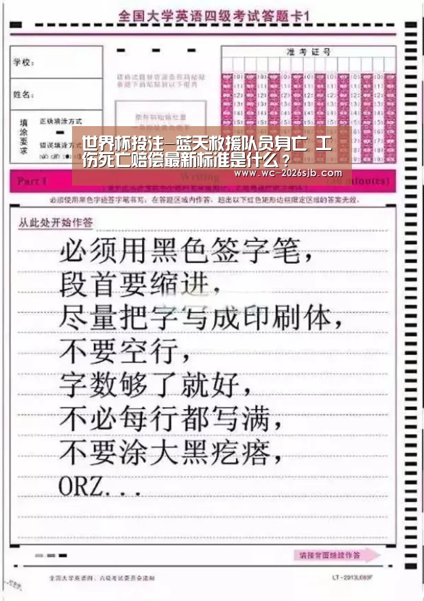 世界杯投注-蓝天救援队员身亡 工伤死亡赔偿最新标准是什么？