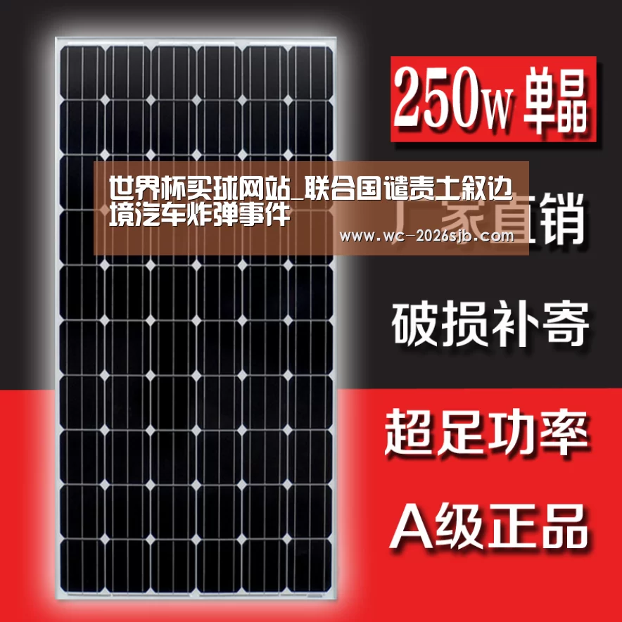 世界杯买球网站_联合国谴责土叙边境汽车炸弹事件(图4) 世界杯买球网站